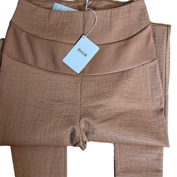 NWT Wolford Croco Leggings Nude color 10 - Picture 8 of 12